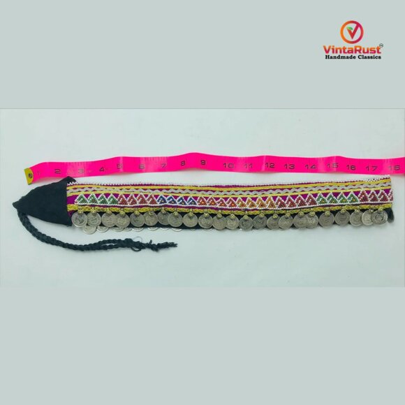 Handmade Tribal Coin Belt: Vintage Boho Belly Dance Belt main image 11
